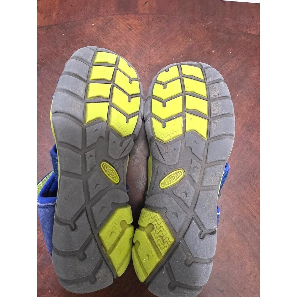 KEEN Kids Sea camp II CNX Waterproof Sport Sandals‎ Navy Blue & Yellow Size 2